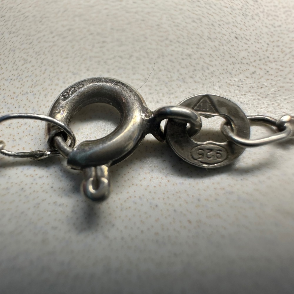 Sterling Silver Fine Curb Chain Necklace 18.5 Inch Clasp Stamped 925 Jewelry - Picture 3 of 4
